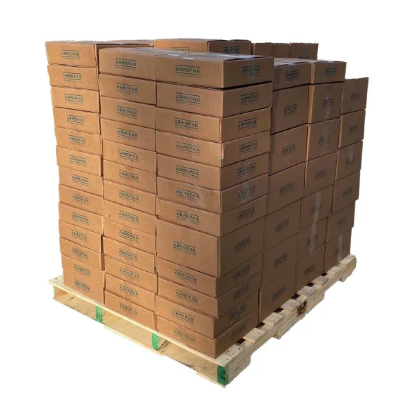 Armopak biodegradable shopping bags full pallet of the boxes for wholesale B2B