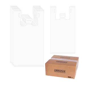 Plain T-Shirt Bags White 1000 Pack